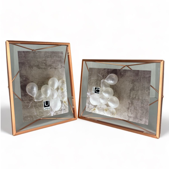 Umbra Prisma Photo Displays - Two Picture Frames, 5 x 7 Rose Gold - Picture 3 of 4